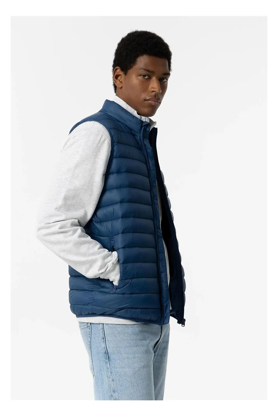 CHALECO PLUMAS HOMBRE OLIVER AZUL