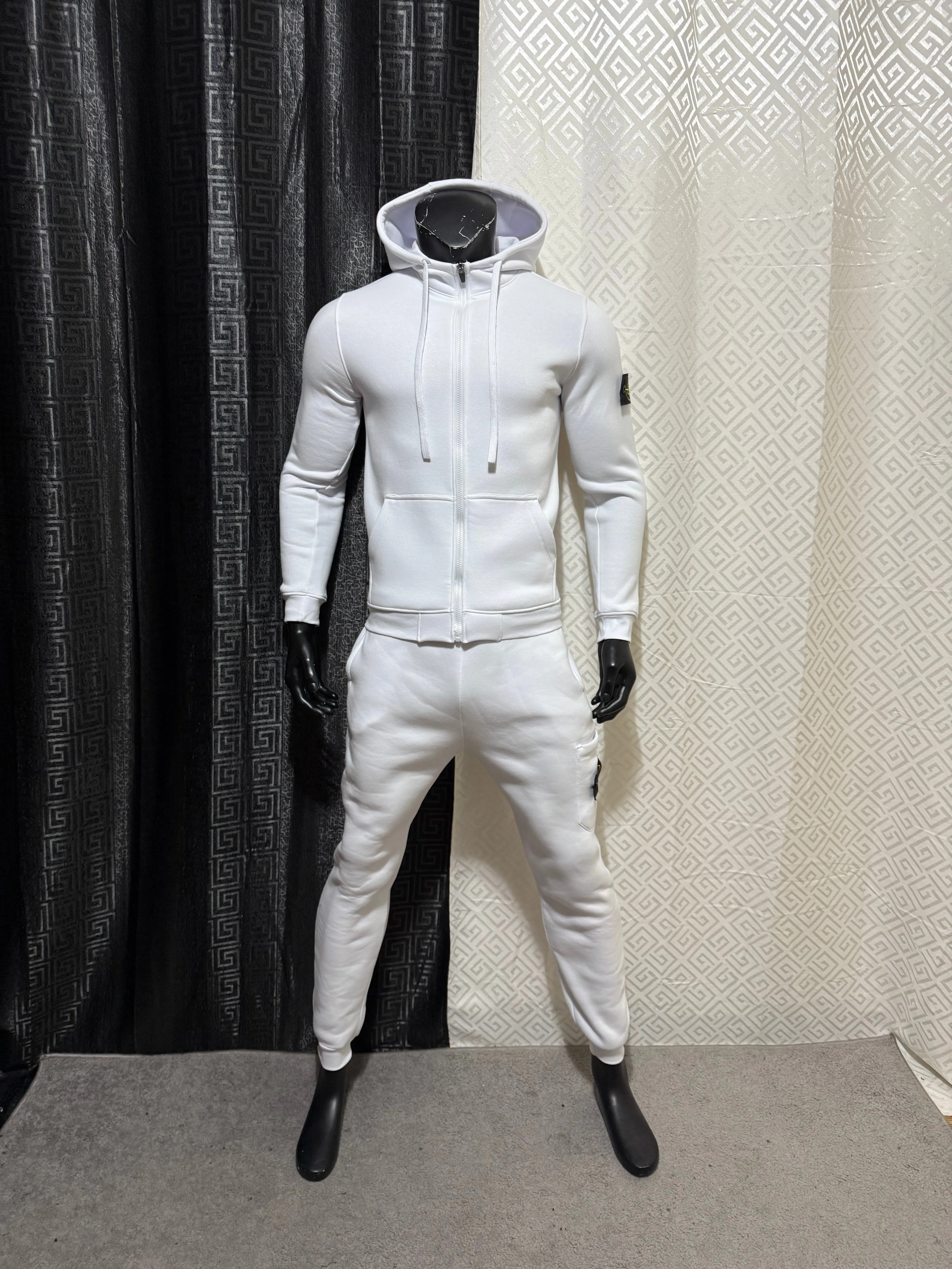 Chandal Stone Island All White 