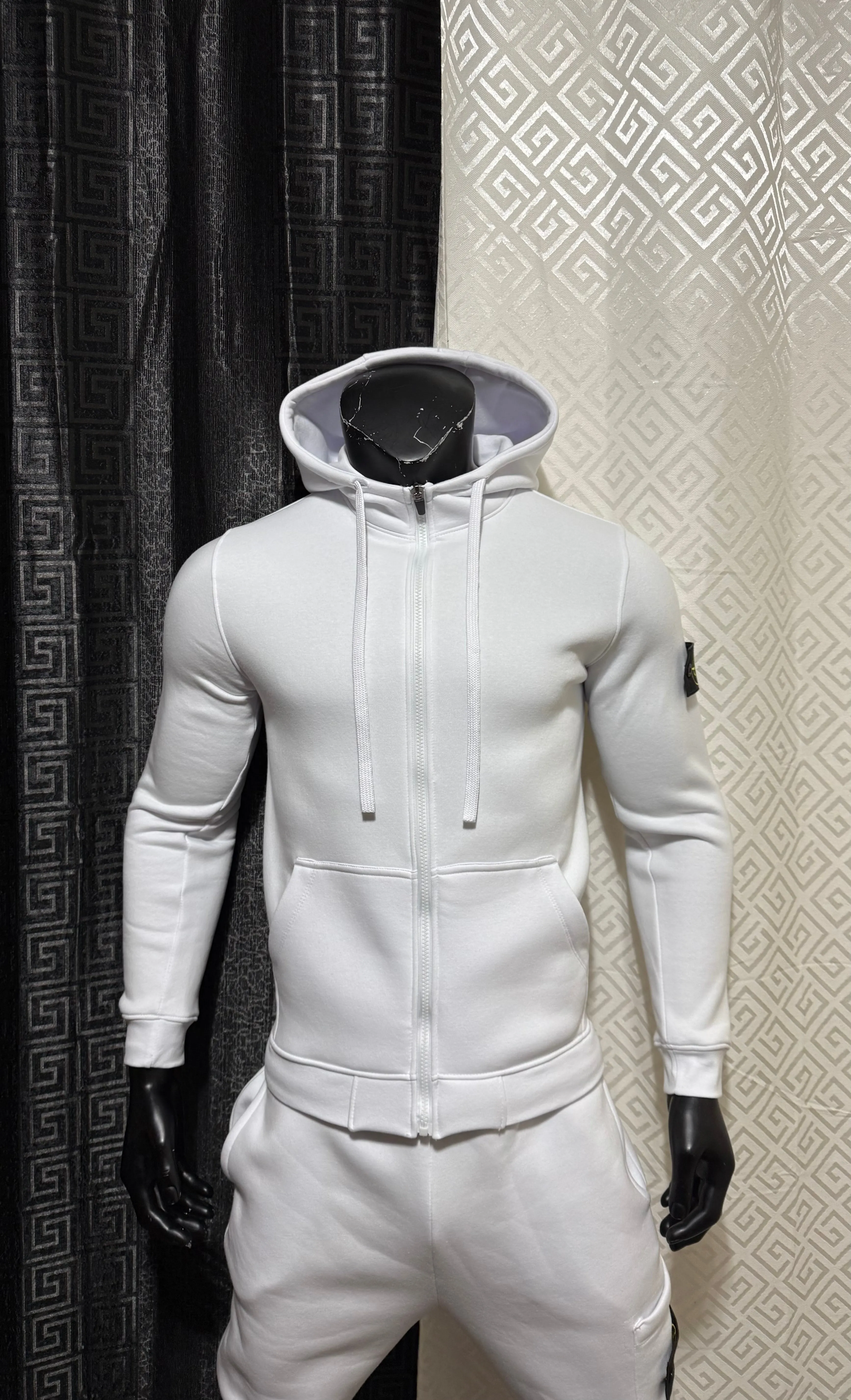 Chandal Stone Island All White 