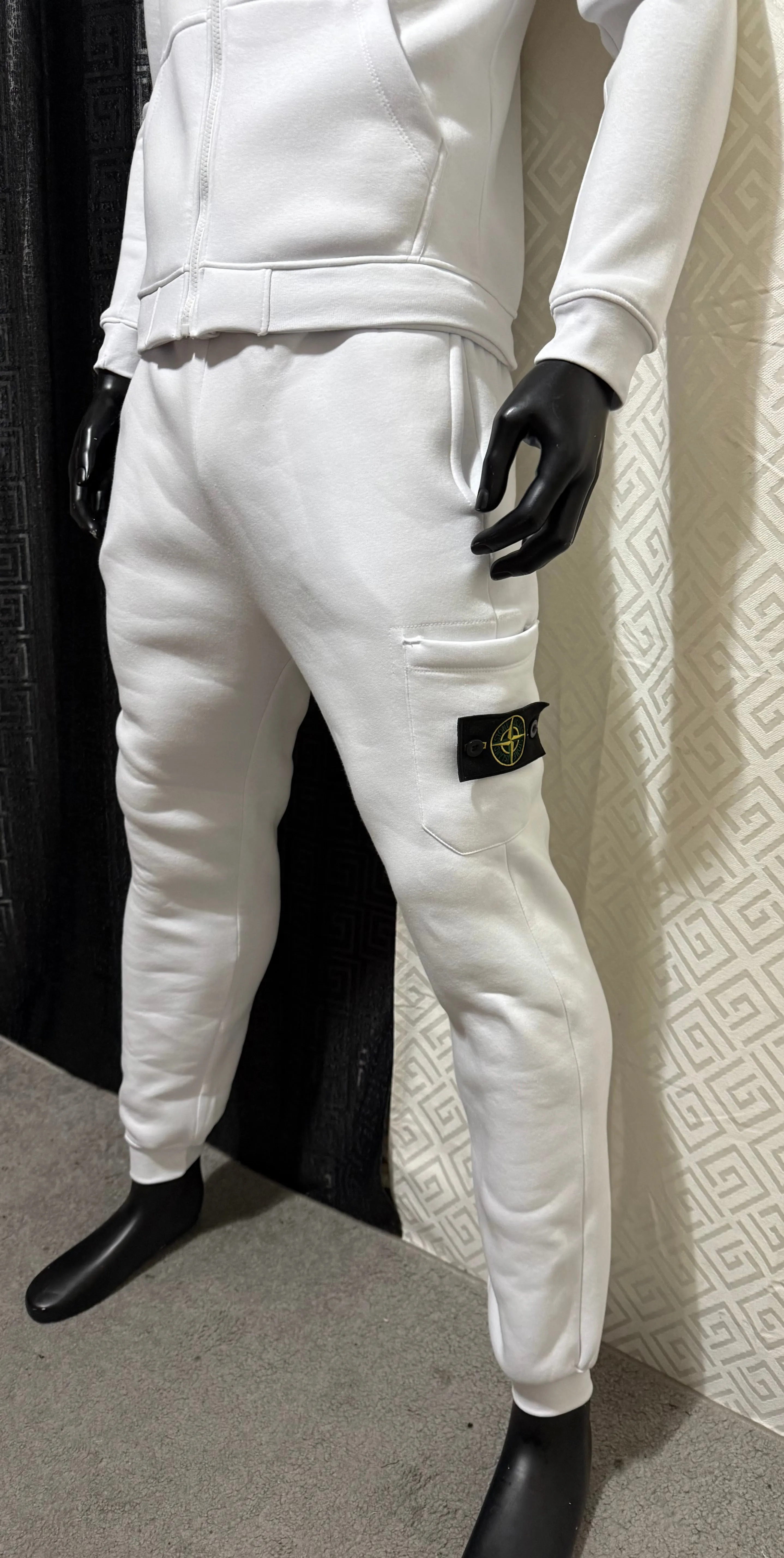 Chandal Stone Island All White 
