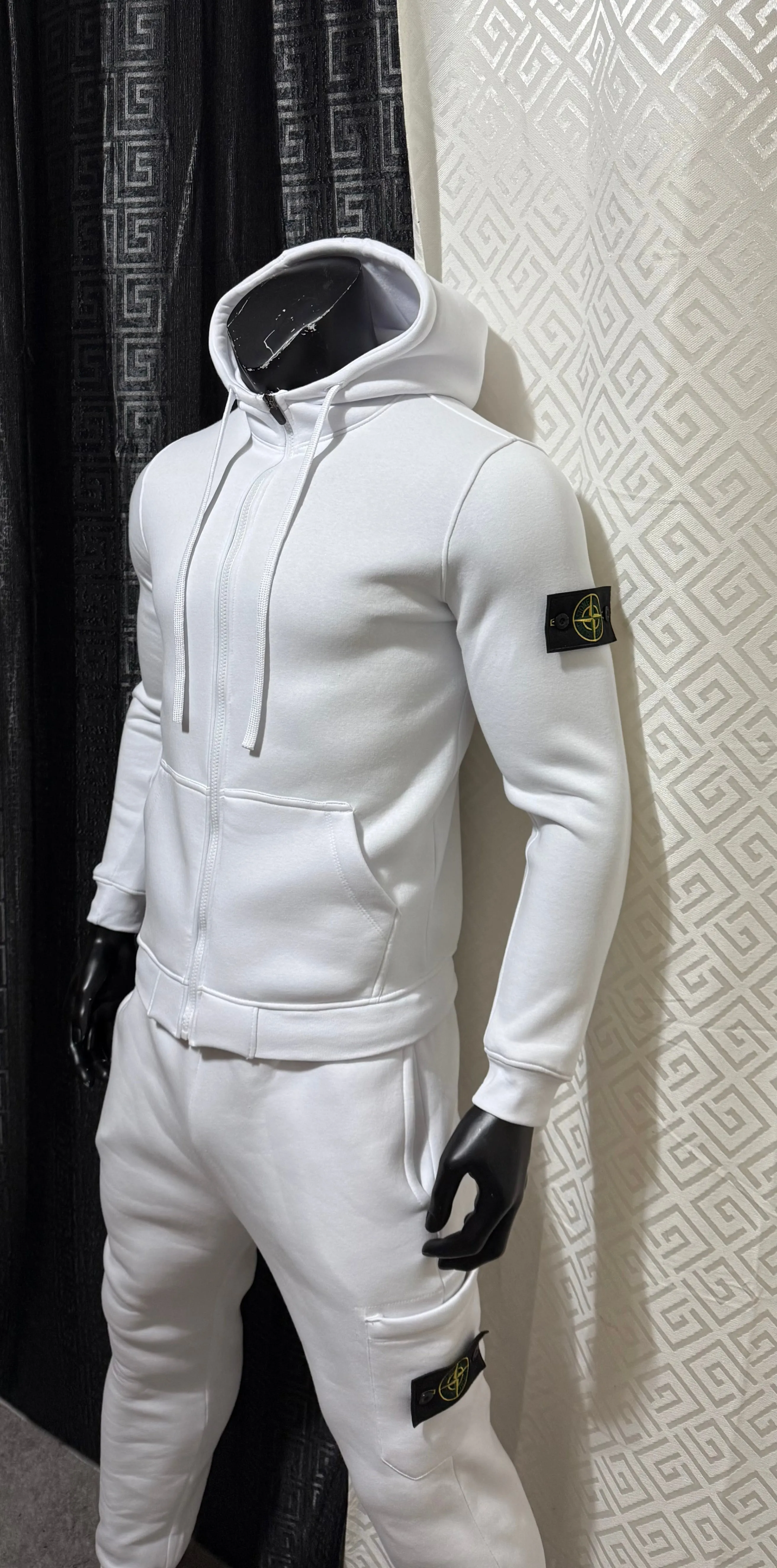 Chandal Stone Island All White 