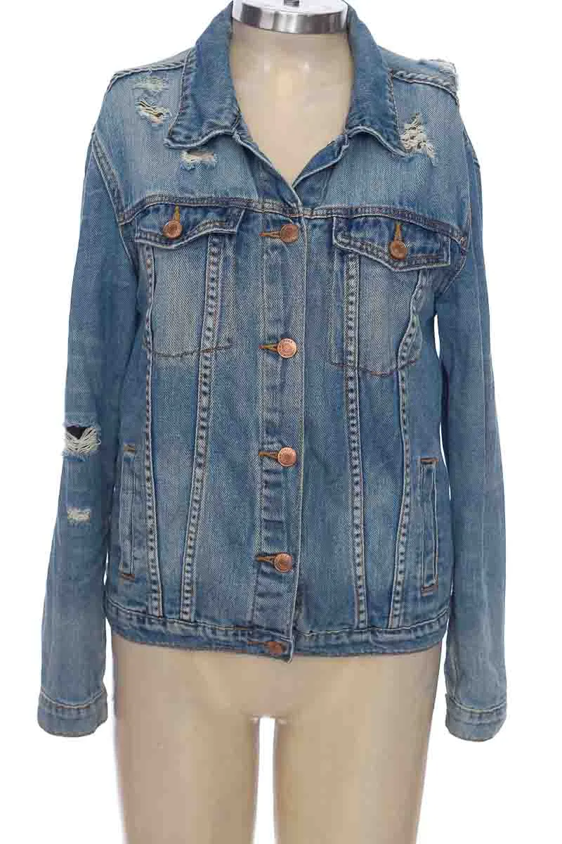 CHAQUETA / ABRIGO COLOR AZUL  FOREVER 21