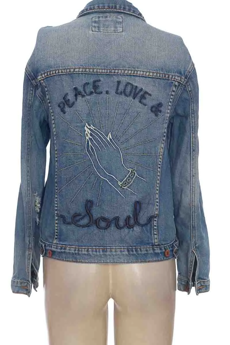 CHAQUETA / ABRIGO COLOR AZUL  FOREVER 21