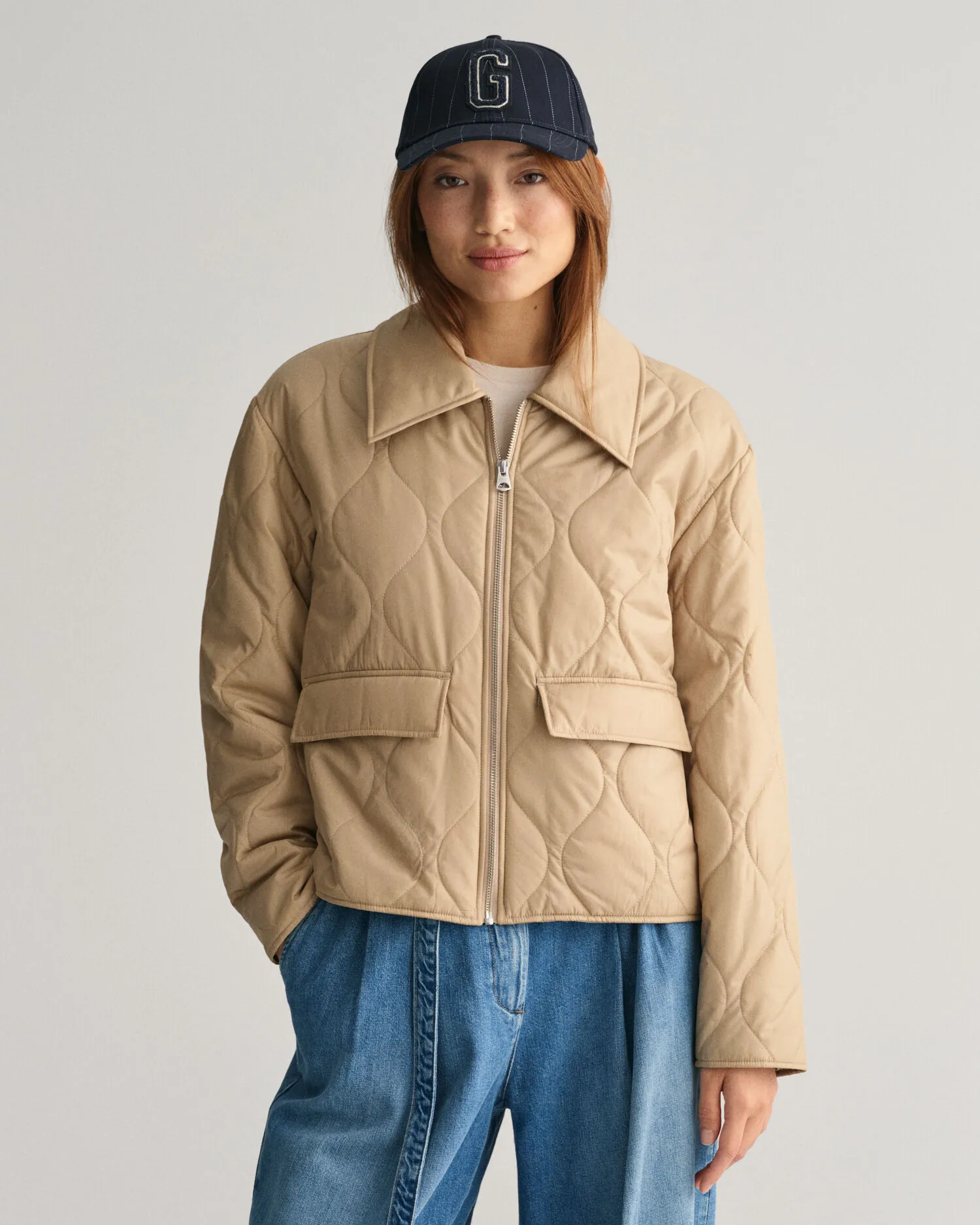 Chaqueta acolchada con cuello