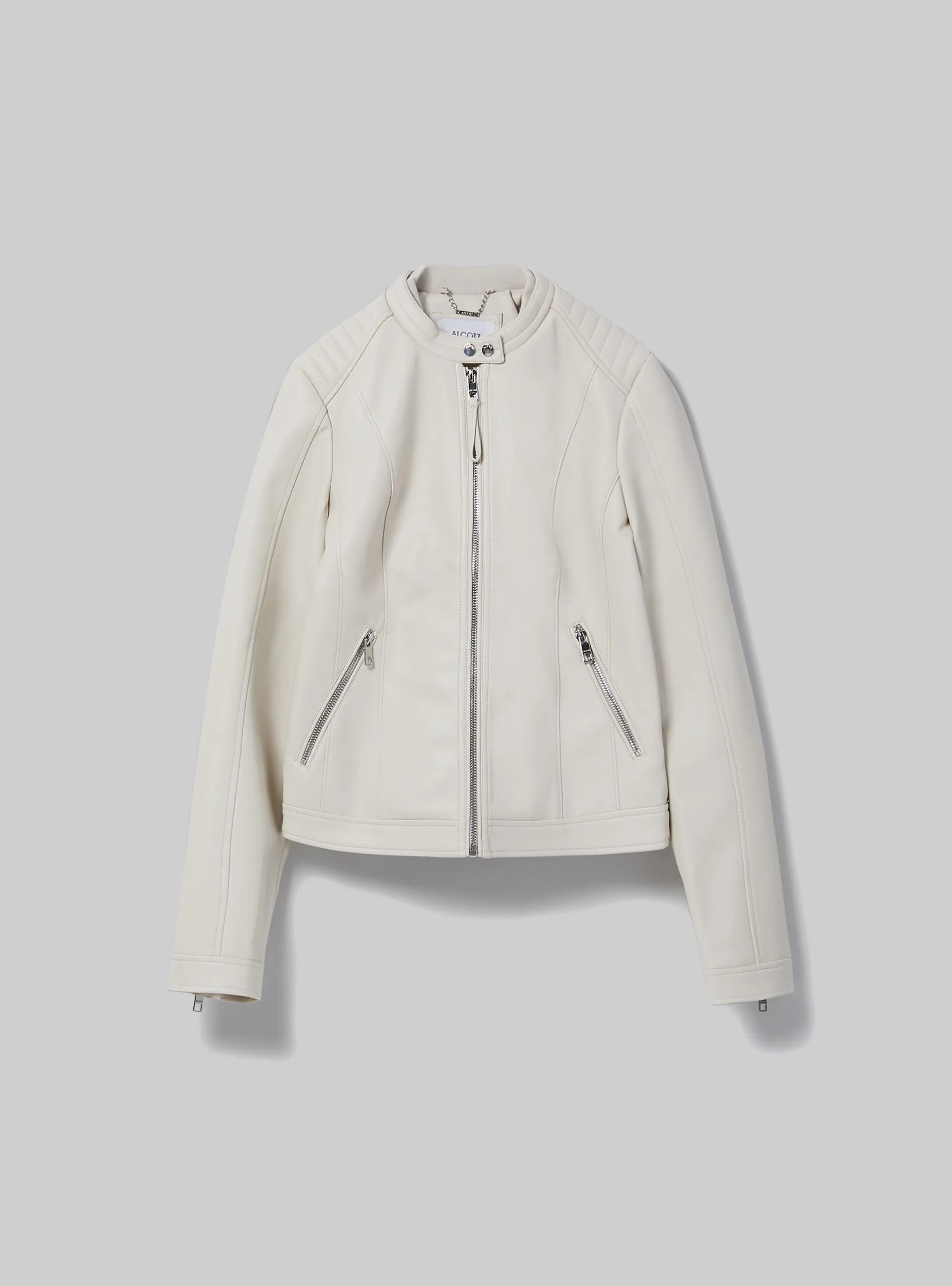 Chaqueta biker efecto piel