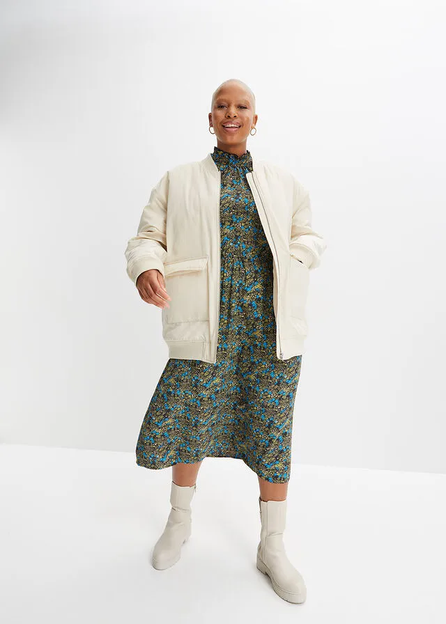 Chaqueta bomber oversize Arena claro