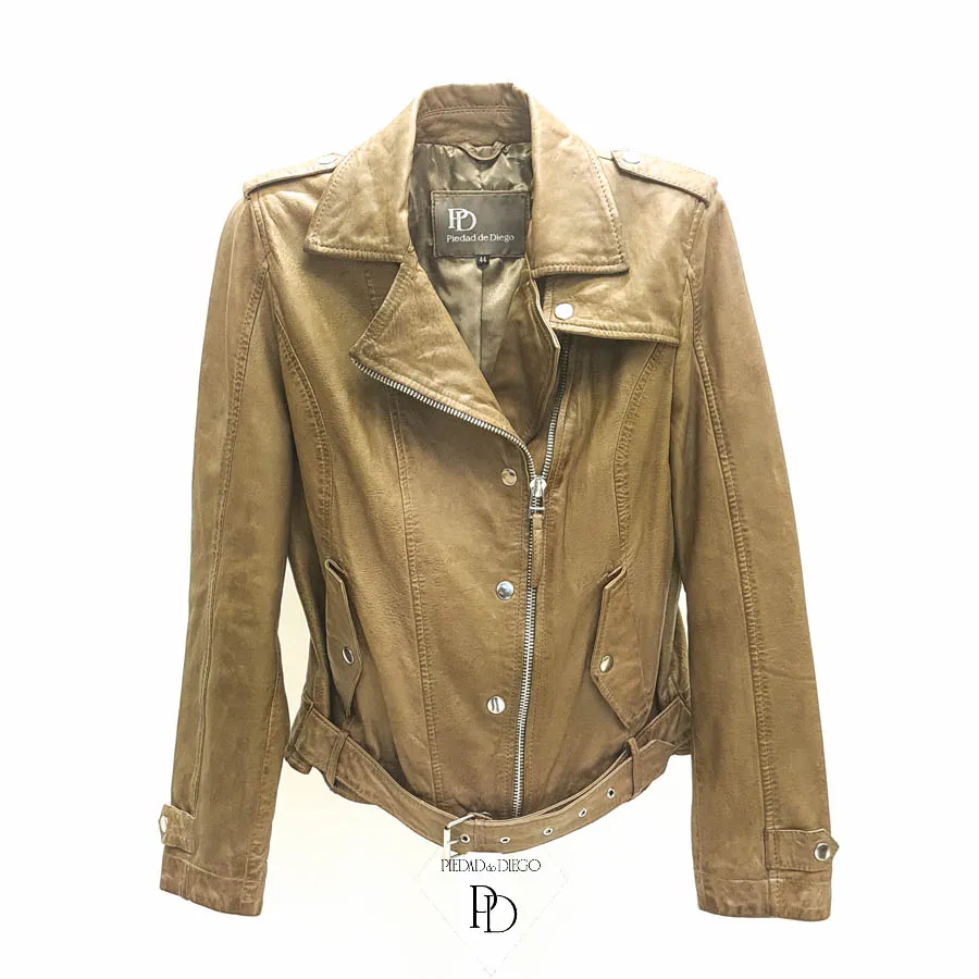 CHAQUETA DE PIEL CUERO JOVEN WALLYN
