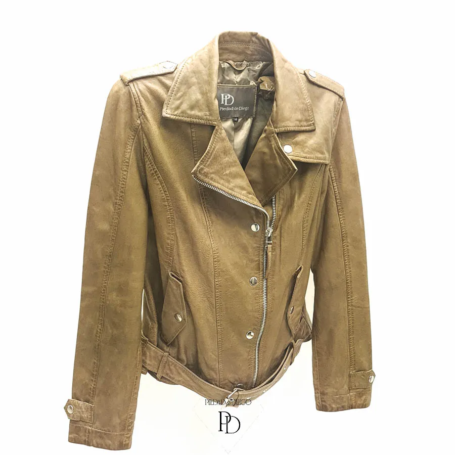 CHAQUETA DE PIEL CUERO JOVEN WALLYN