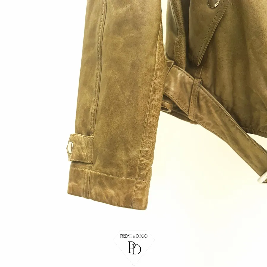 CHAQUETA DE PIEL CUERO JOVEN WALLYN