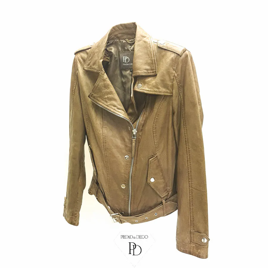 CHAQUETA DE PIEL CUERO JOVEN WALLYN
