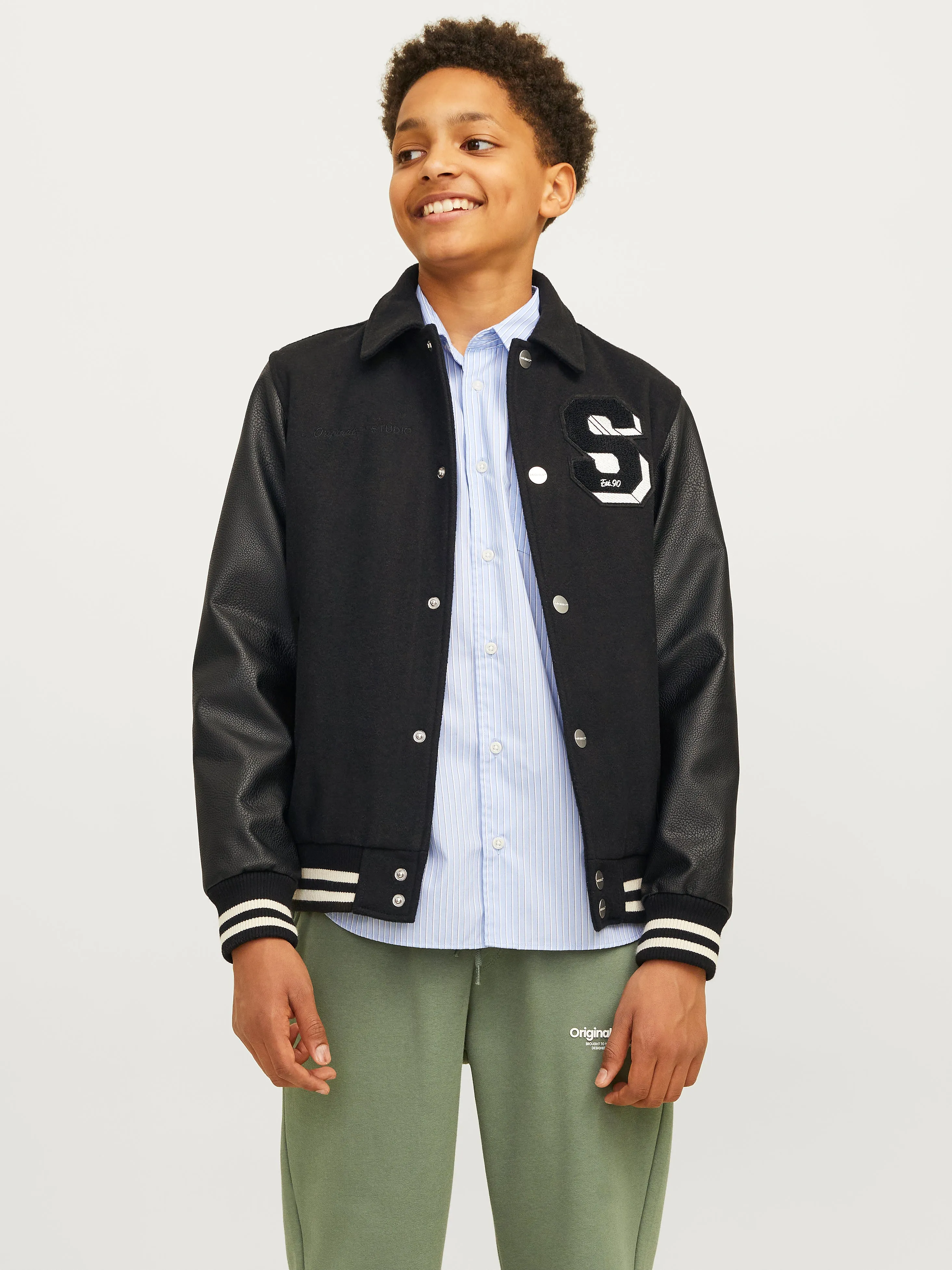 Chaqueta estilo béisbol Junior | Negro | Jack & Jones®