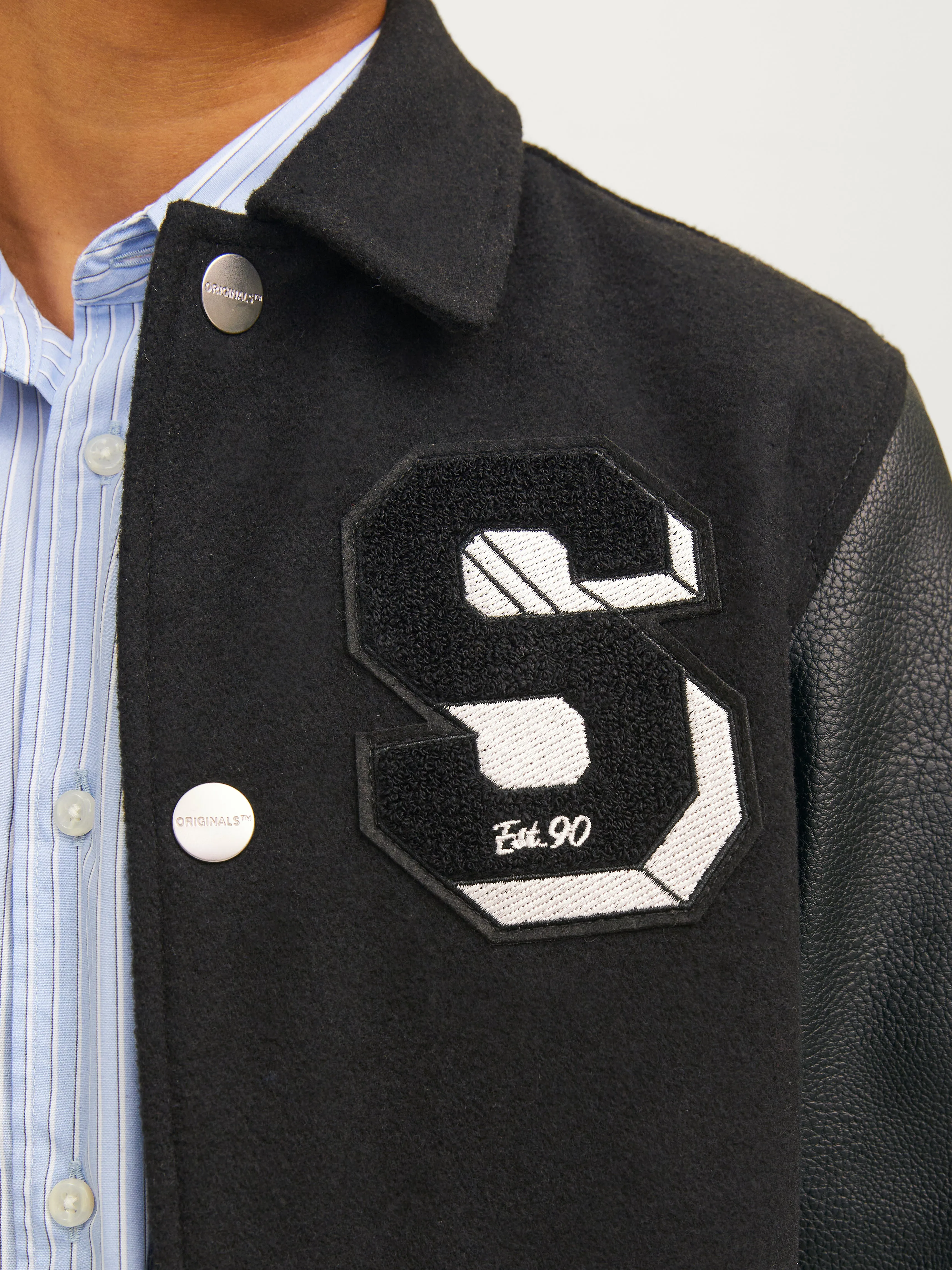 Chaqueta estilo béisbol Junior | Negro | Jack & Jones®