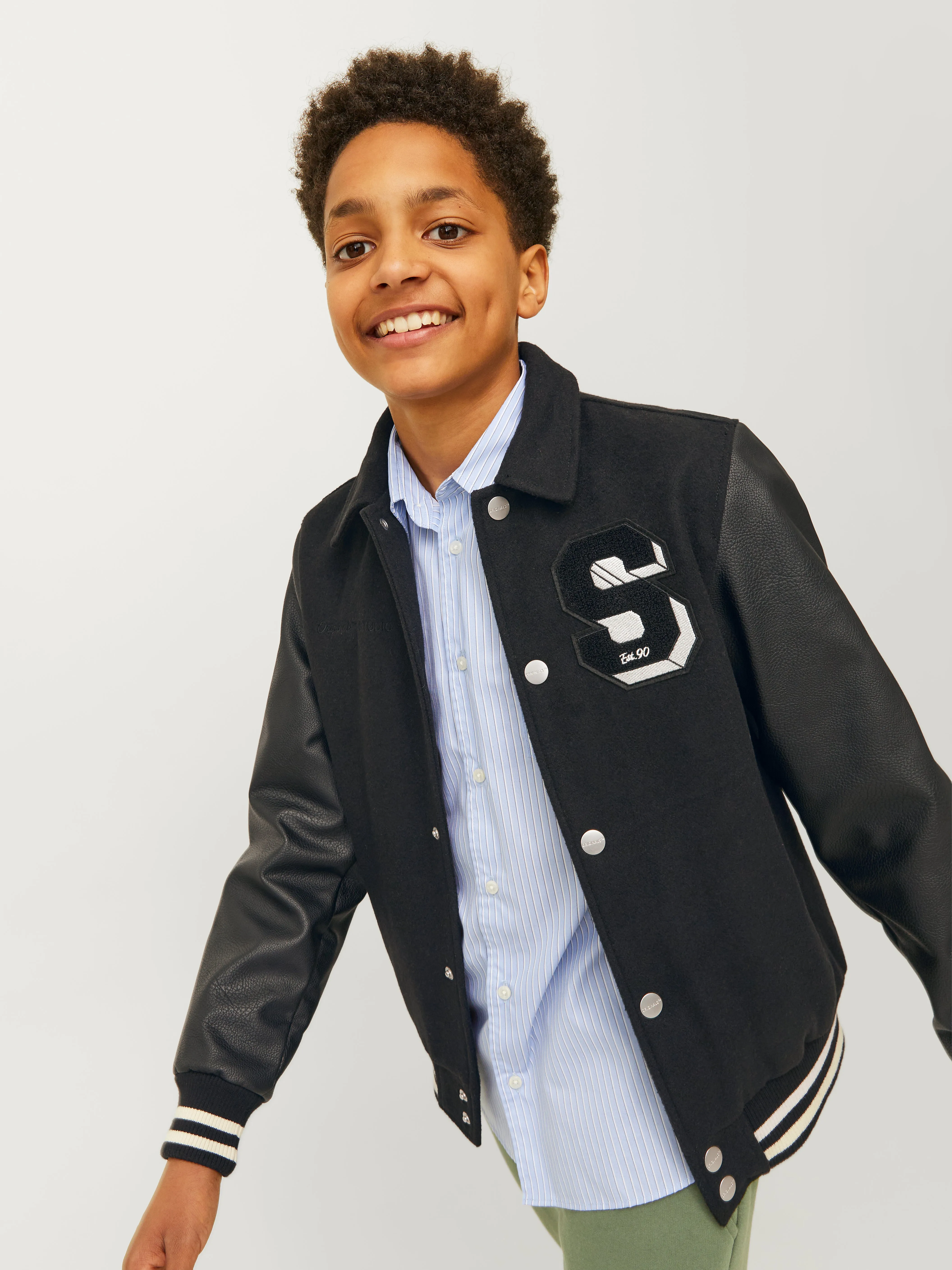 Chaqueta estilo béisbol Junior | Negro | Jack & Jones®