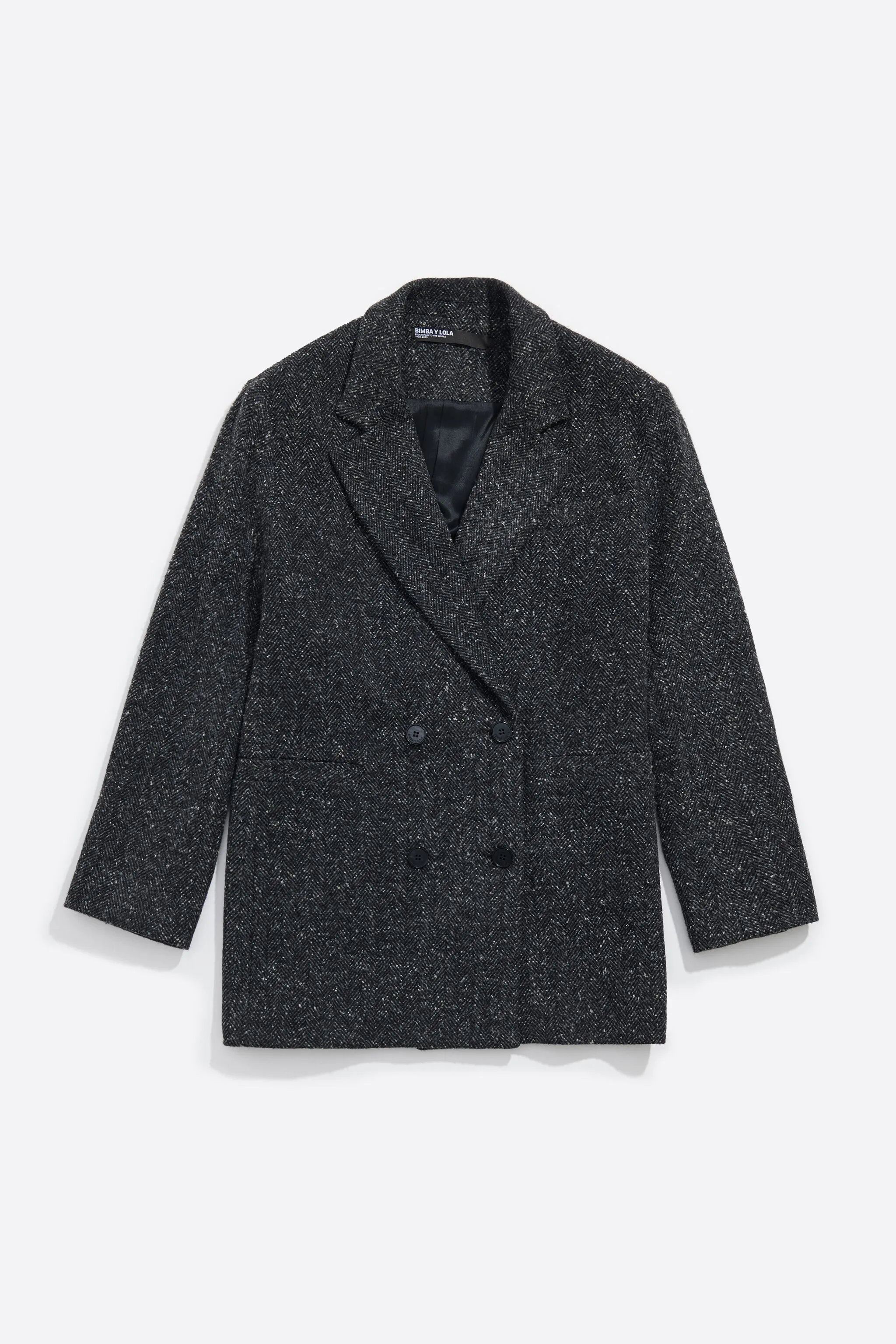 Chaqueta sastre cruzada gris