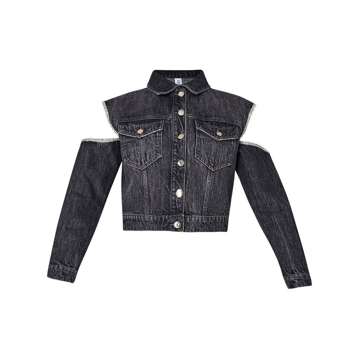 Chaqueta vaquera con abertura