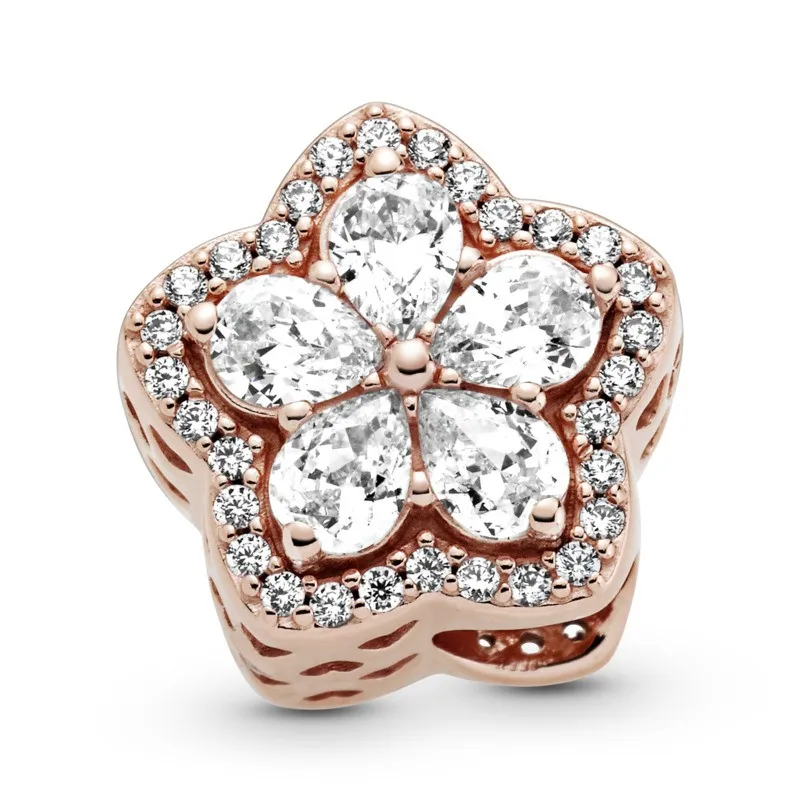 Charm en Pandora Rose Copo de Nieve Brillante en Pave 789224
