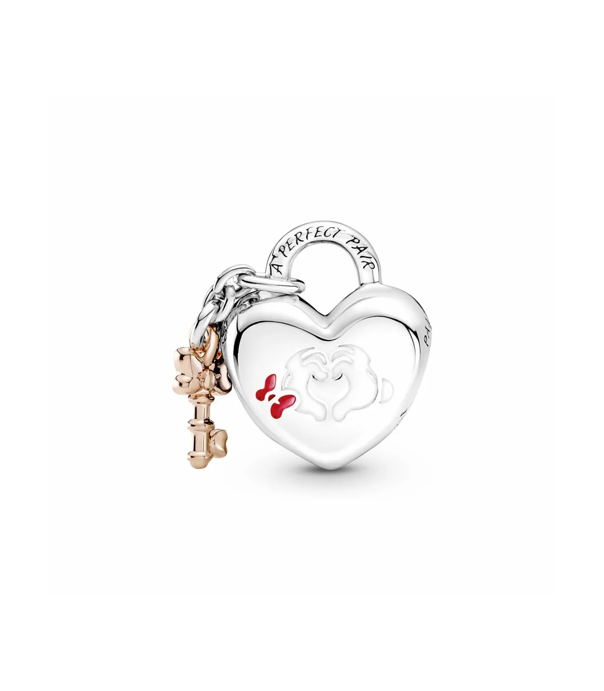 CHARM PANDORA CANDADO MICKEY Y MINNIE MOUSE DE DISNEY  780109C01