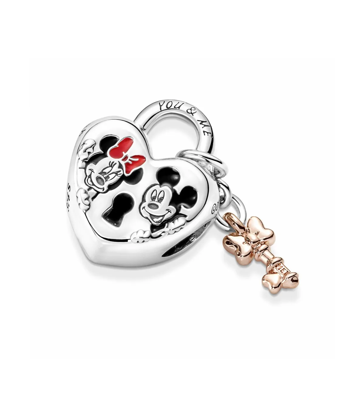 CHARM PANDORA CANDADO MICKEY Y MINNIE MOUSE DE DISNEY  780109C01