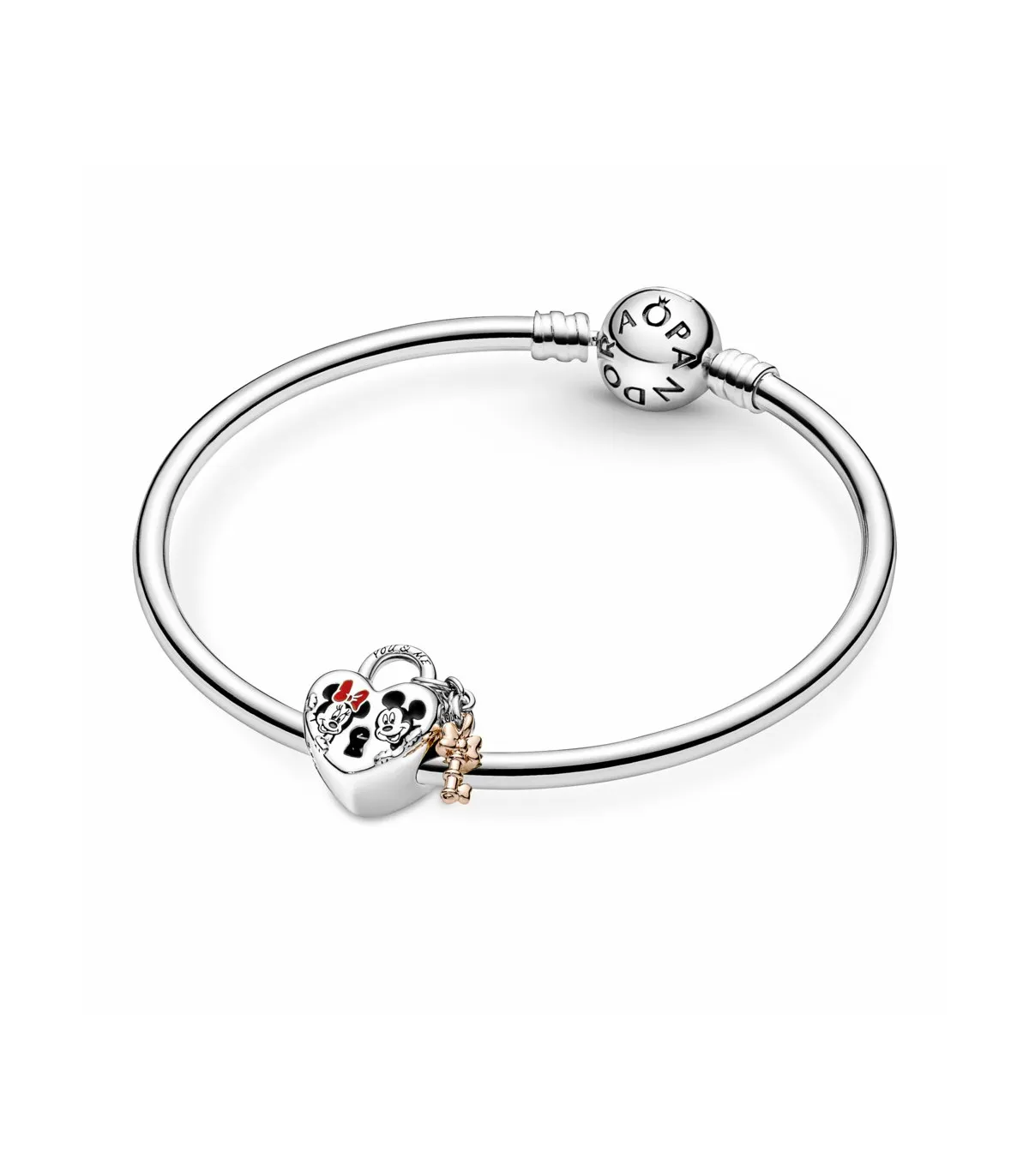 CHARM PANDORA CANDADO MICKEY Y MINNIE MOUSE DE DISNEY  780109C01