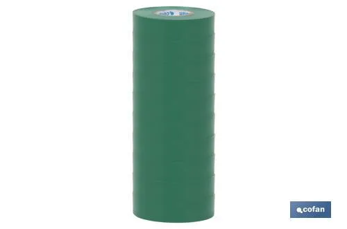 Cinta Aislante 180 Micras | Color verde | Resistente al voltaje, al calor y a diferentes ácidos y alcalinos