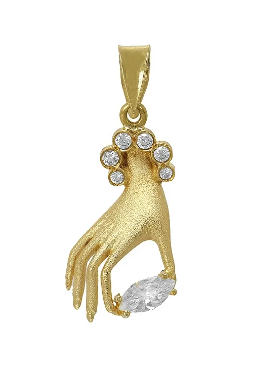 COLGANTE MANO DE MUJER ORO 18 KTES 038_LO05812MY1