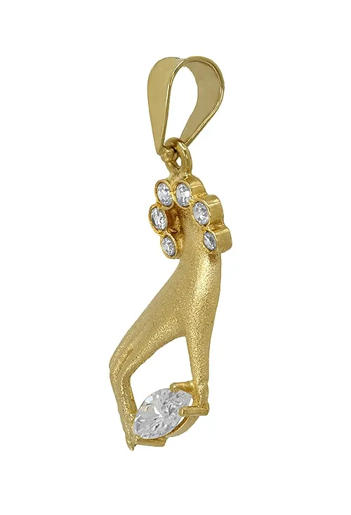 COLGANTE MANO DE MUJER ORO 18 KTES 038_LO05812MY1