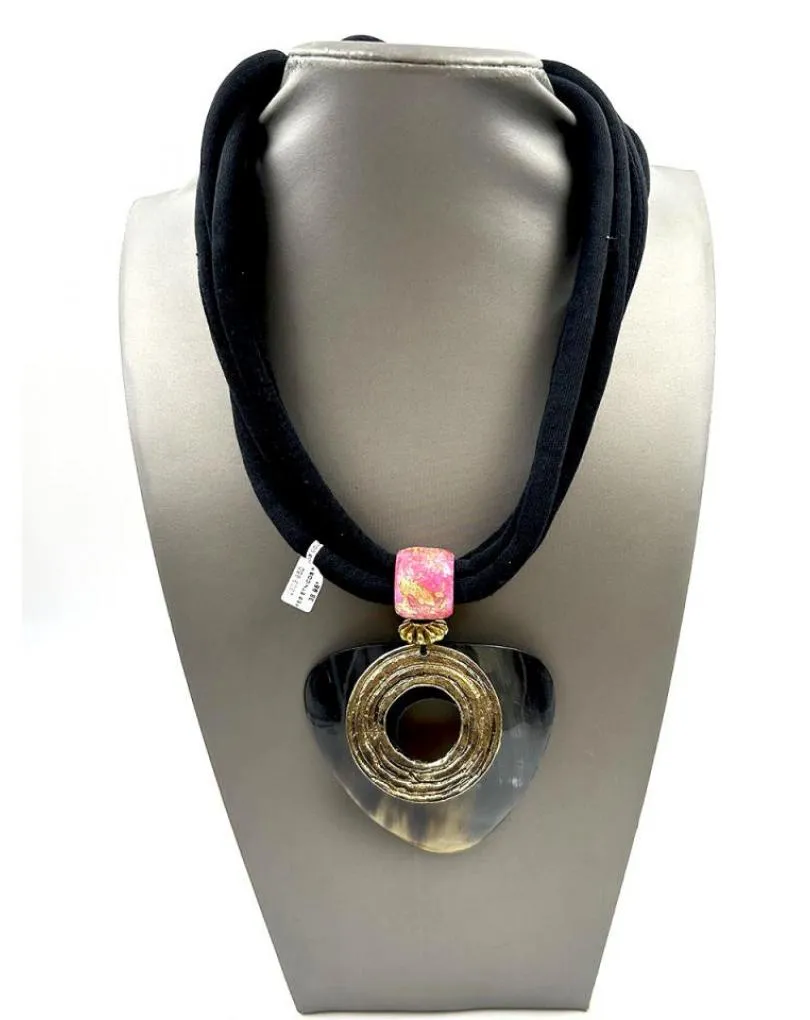 COLLARES MUJER NEGROS CORTOS ORIGINALES DE ESTILO ETNICOS