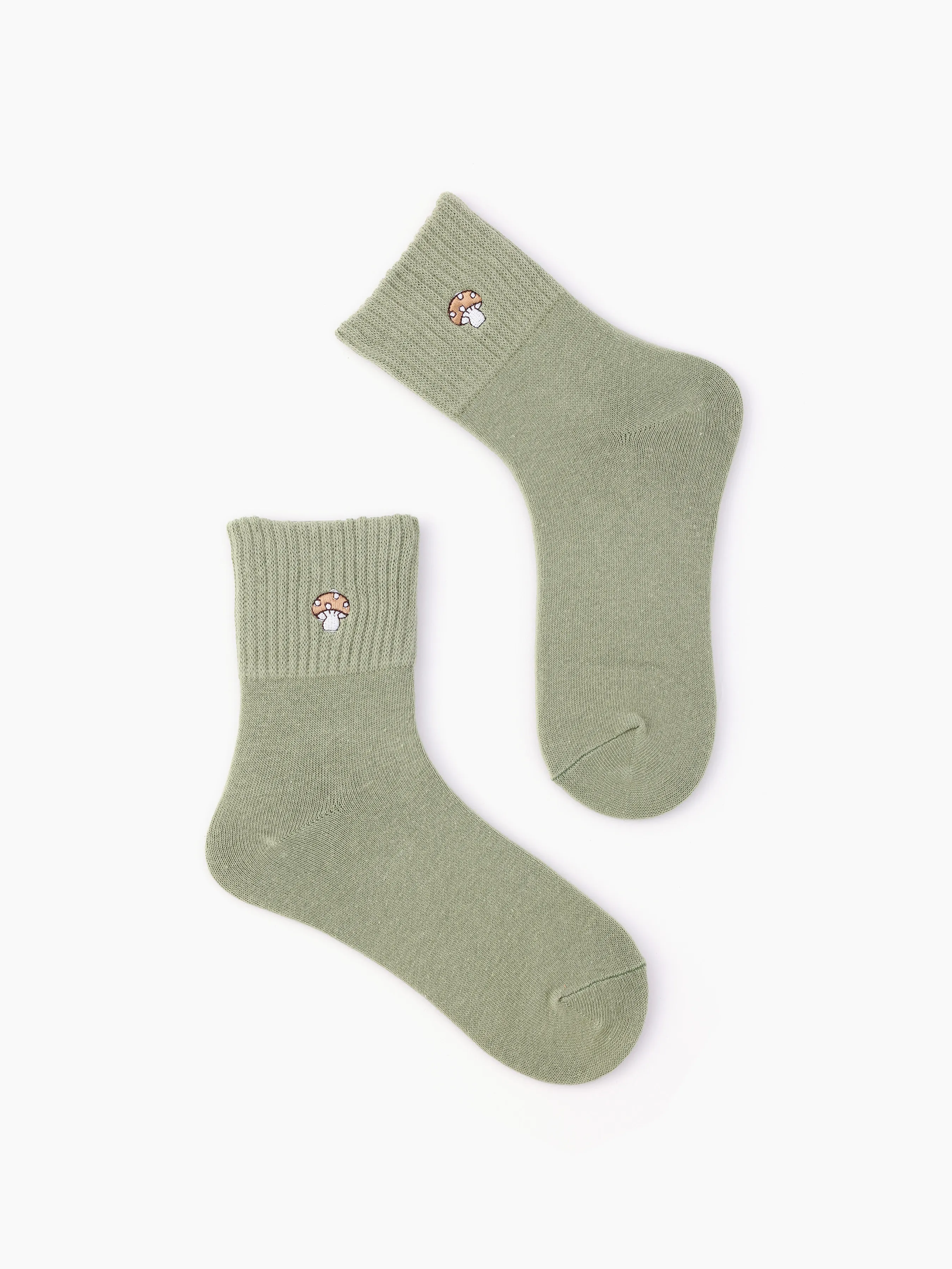 Conjunto de 3 pares de calcetines con patrón de hongos