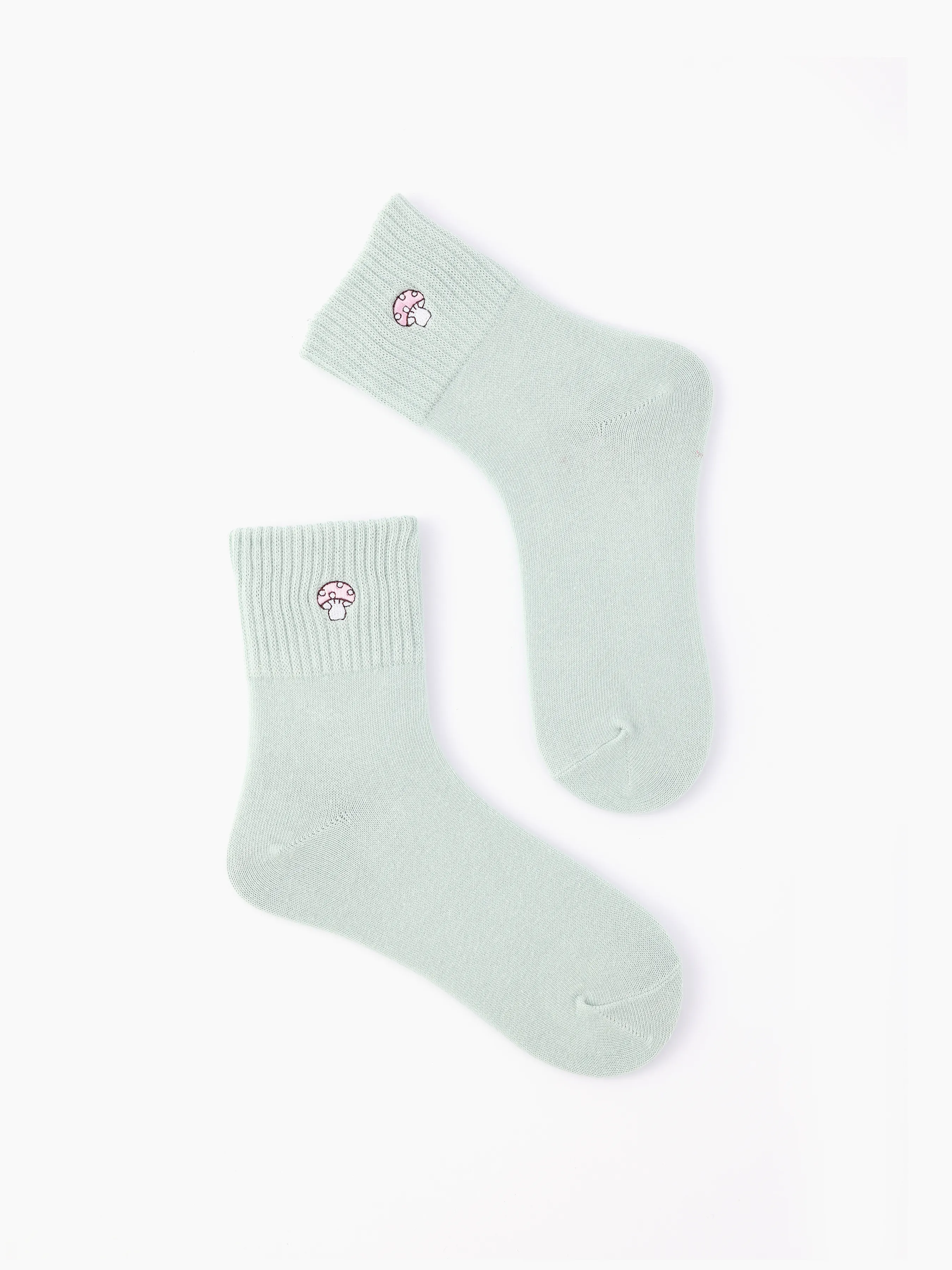 Conjunto de 3 pares de calcetines con patrón de hongos