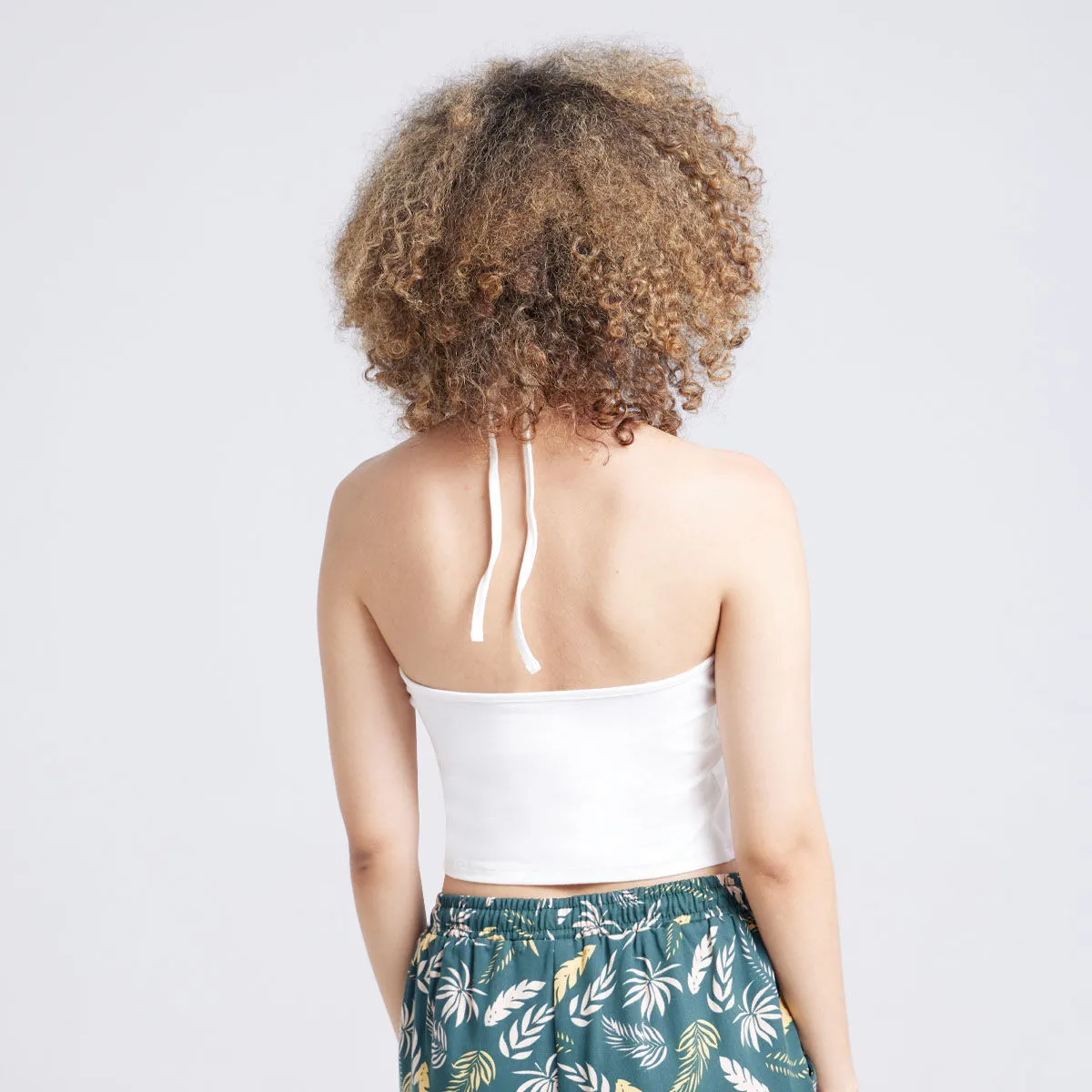 Crop Top Con Cuello Halter