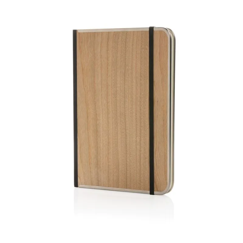 Cuaderno personalizable A5 con tapa de madera Treeline