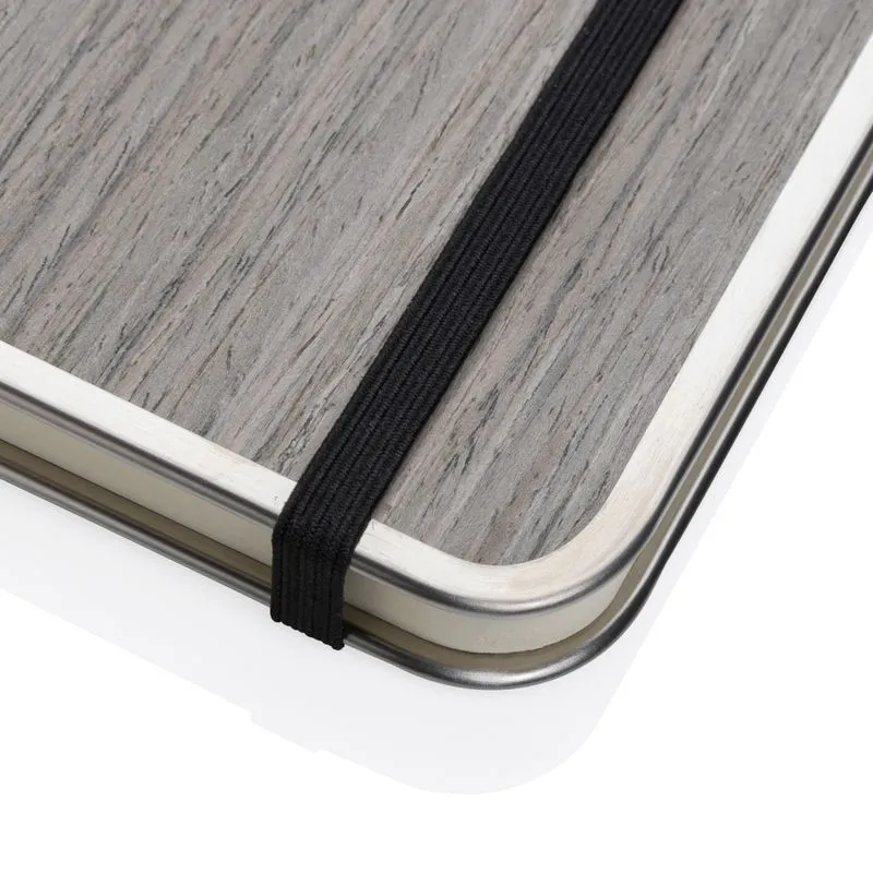 Cuaderno personalizable A5 con tapa de madera Treeline
