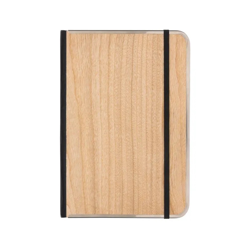 Cuaderno personalizable A5 con tapa de madera Treeline