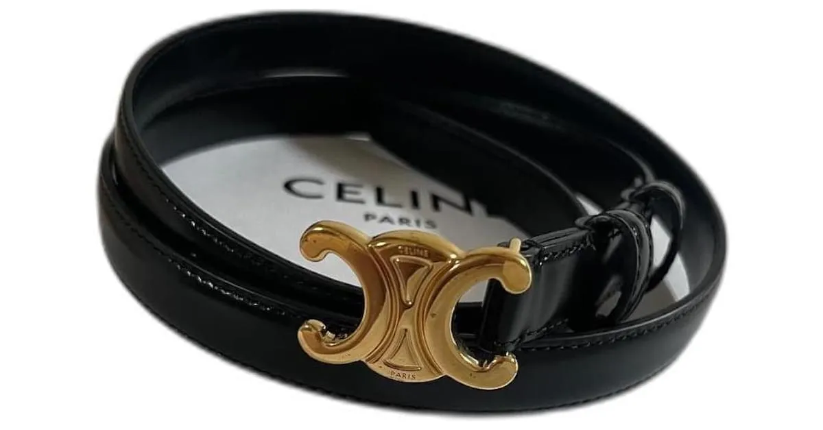 Céline Cinturones Negro 