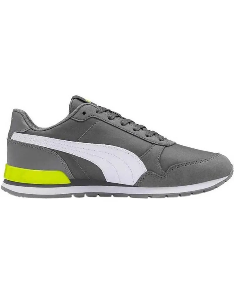 DEPORTIVAS PUMA  DE HOMBRE Y NIñO ST RUNNER V2 MESH 366811  GRISAMARILLO FLUORBLANCO