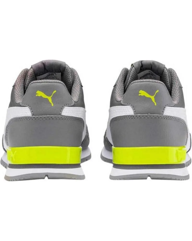 DEPORTIVAS PUMA  DE HOMBRE Y NIñO ST RUNNER V2 MESH 366811  GRISAMARILLO FLUORBLANCO