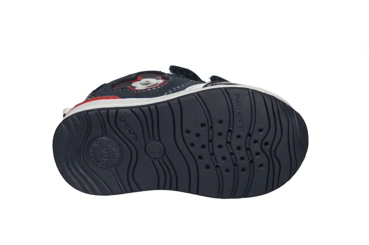 Deportivo Nobuck 2 Velcros Azul Cara Mickey Lateral