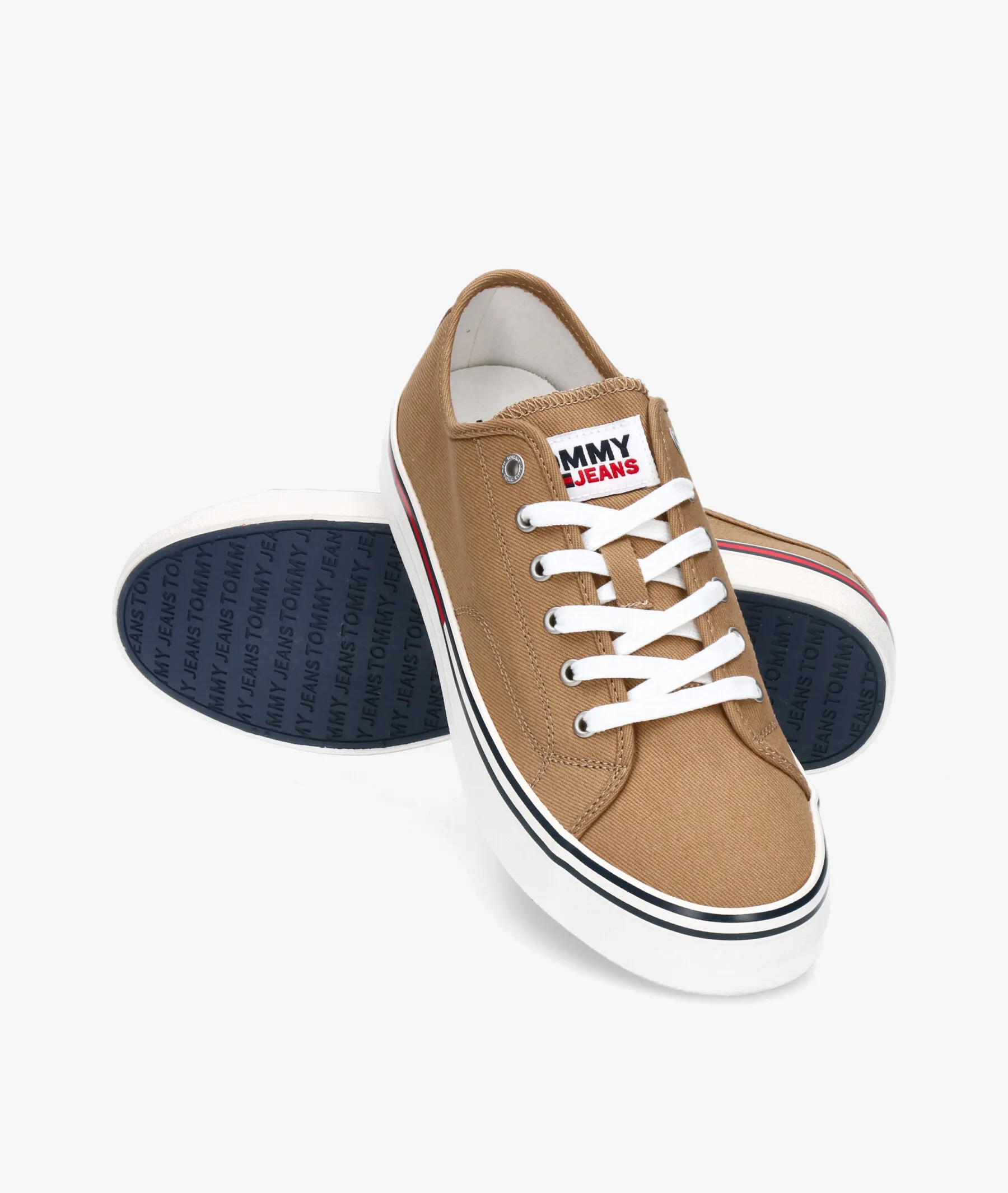 Deportivos Tommy Hilfiger  TOMMY JEANS ESSENTIAL LOW CUT en topo