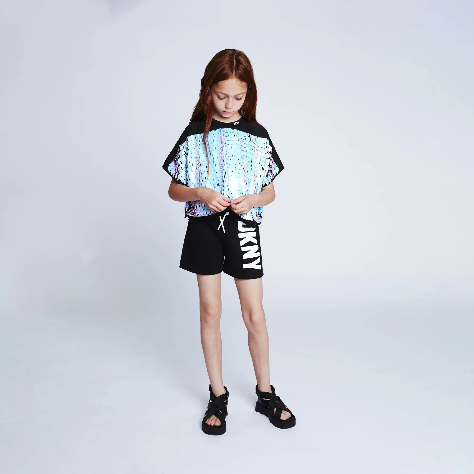 DKNY Pantalón corto de muletón