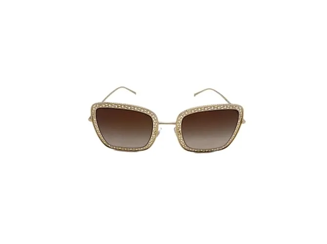 DOLCE & GABBANA Gafas de sol T.  metal Dorado 