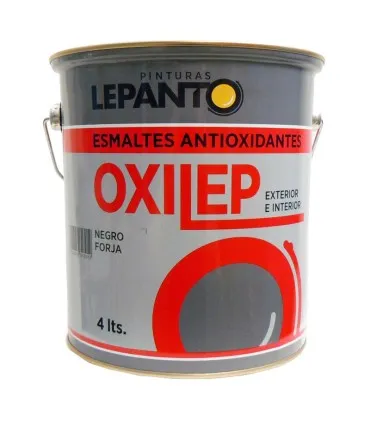 ESMALTE SINTéTICO ANTIOXIDANTE LEPANTO OXILEP  NEGRO FORJA 4L