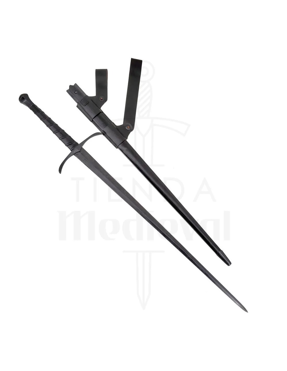 Espada Bosworth larga de combate, afilada