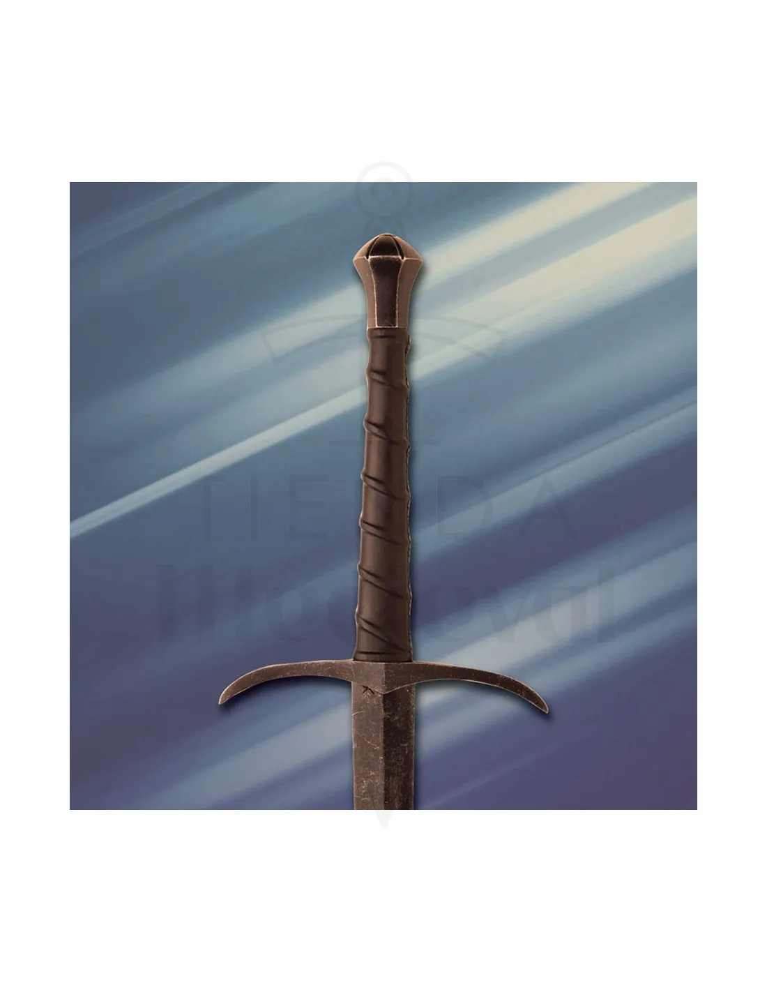 Espada Bosworth larga de combate, afilada