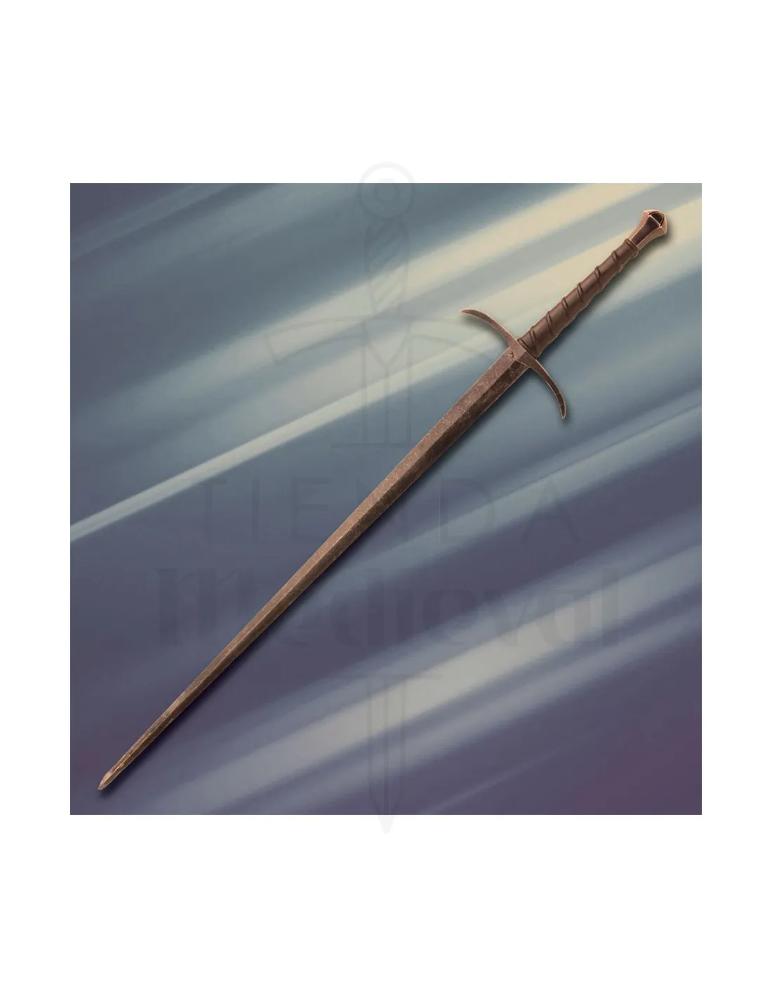 Espada Bosworth larga de combate, afilada