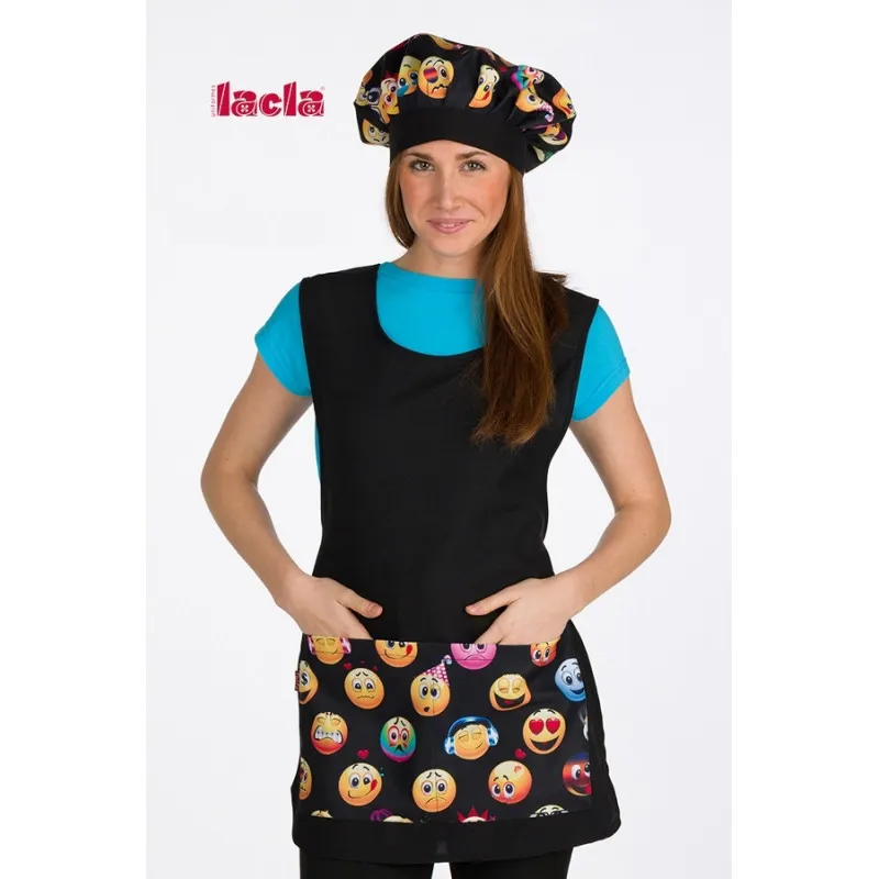 ESTOLA NEGRA EMOTICONOS LACLA  OFERTA