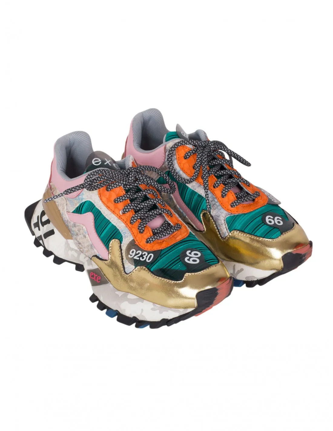 EXÉ Zapatillas Deportivas Plataforma Multicolor