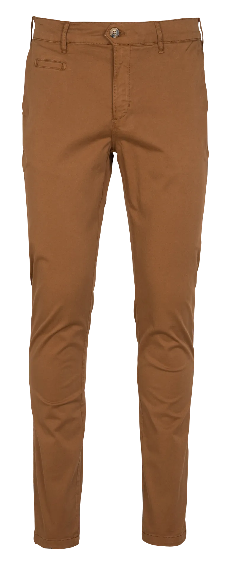 FAGUO BRIX  PANTALóN CHINO SLIM DE MEZCLA DE ALGODóN ORGáNICO EN MARRON