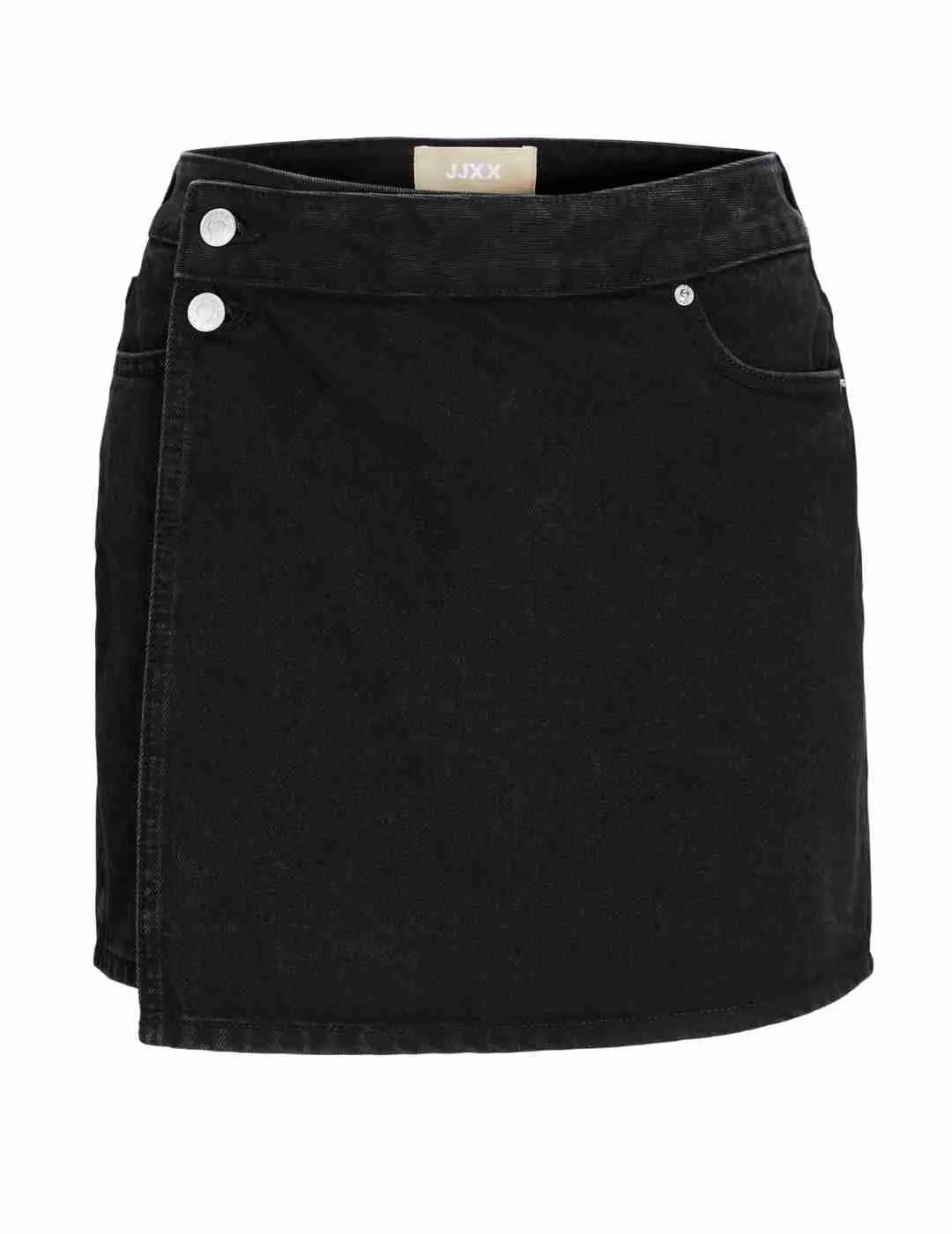 Falda pantalón JJXX negro denim para mujer