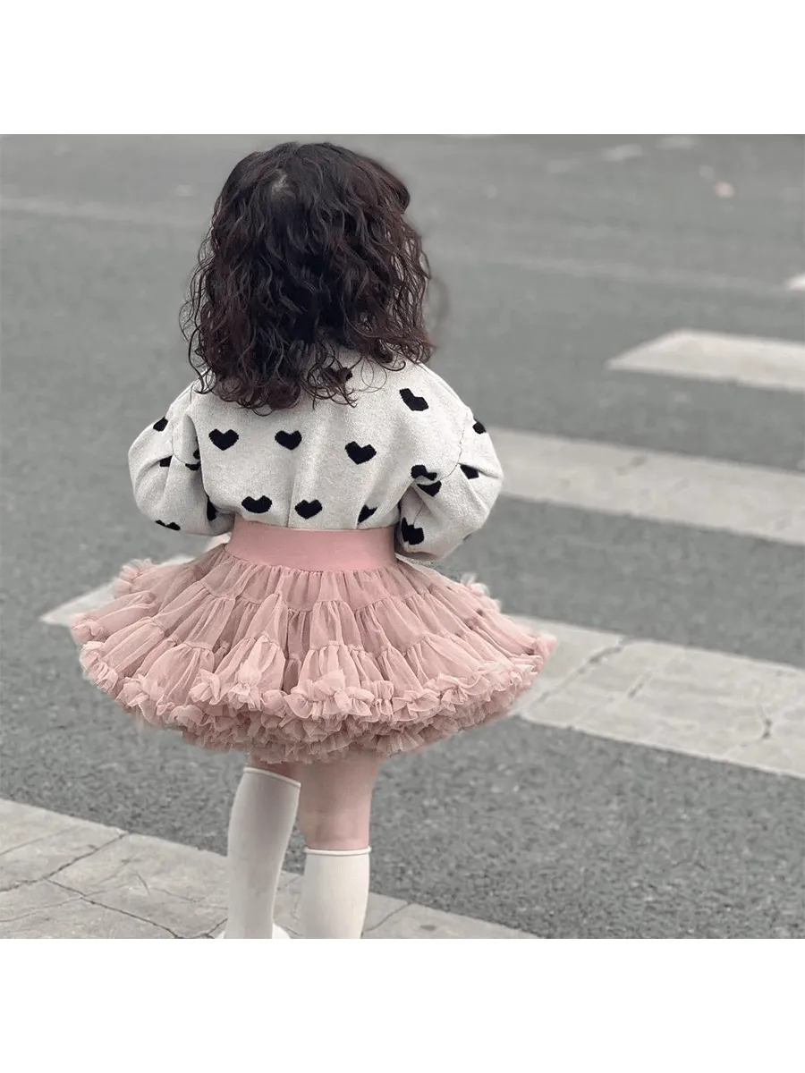 Falda para Niñas PettiSkirt Café Latte
