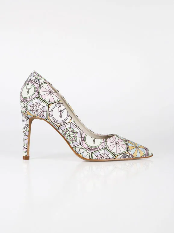 Gattinoni Salón estampado con tacón